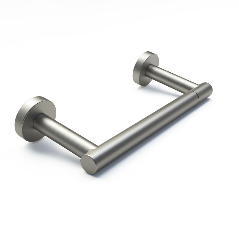 POKIM Toilet Paper Holder Wall Mount, Brushed Nickel Double Post Pivoting Toilet Paper Roll Holder for Bathroom, Commercial Toilet Tissue Dispensers, Stainless Steel - Image 1