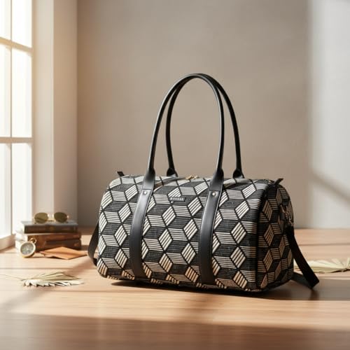 ENSAC Travel Duffle Bags for Women, Large Cabin Waterproof Weekender Bag, Carry-On Overnight Travel Bag with Adjustable Shoulder Strap - Image 2
