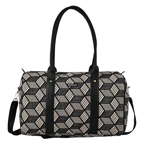 ENSAC Travel Duffle Bags for Women, Large Cabin Waterproof Weekender Bag, Carry-On Overnight Travel Bag with Adjustable Shoulder Strap - Image 4