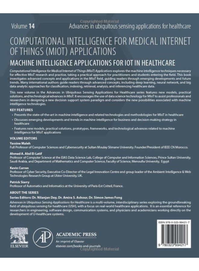 Computational Intelligence for Medical Internet of Things (Miot) Applications: Machine Intelligence Applications for Iot in Healthcare Volume 14  - Image 2