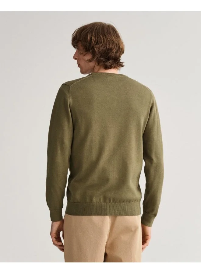 GANT Gant Classic Cotton V-Neck Sweater