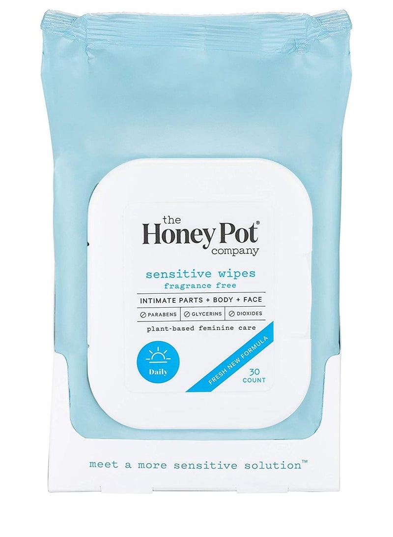 the Honey Pot company Feminine Wipes sensitive area balanced