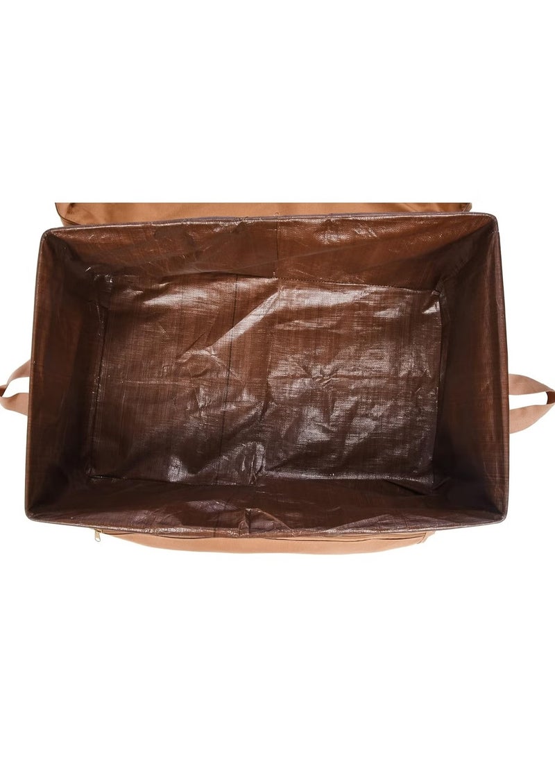 Generic A camping bag for trips, camping, and travel, a large zippered picnic bag measuring 70 x 47 x 30 cm.  - Image 3