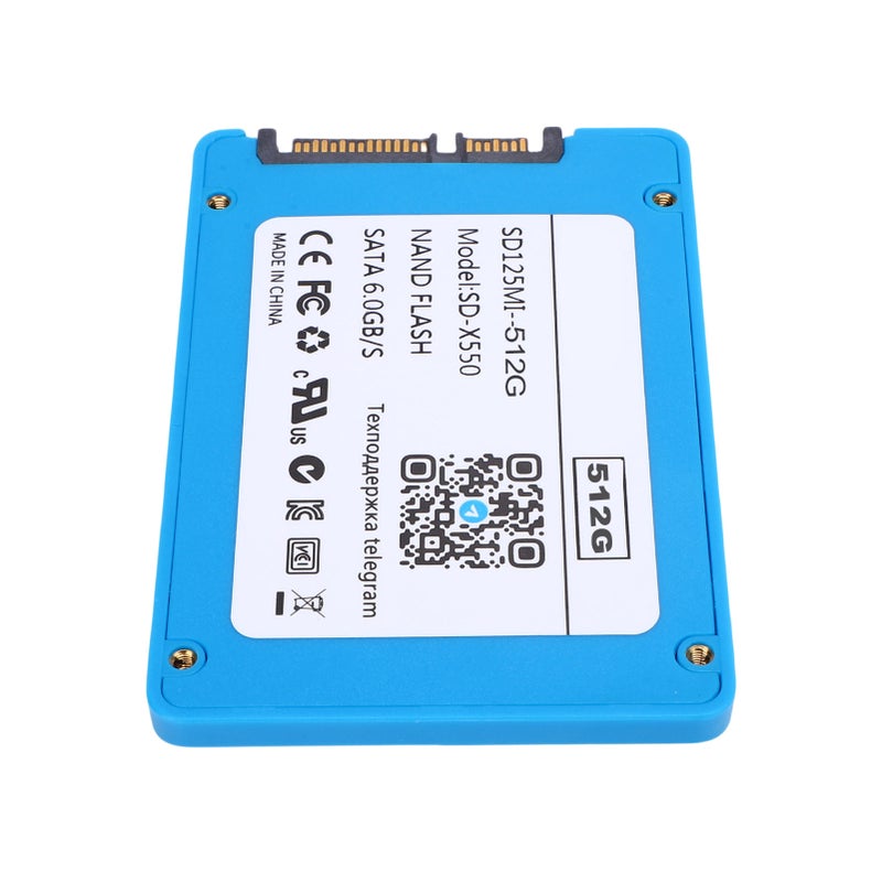 2.5 Inch Solid State Drive SATA III 6Gb/s High Speed 550MB/s Internal Hard Disk for PC Or Laptop 512G Blue - Image 2