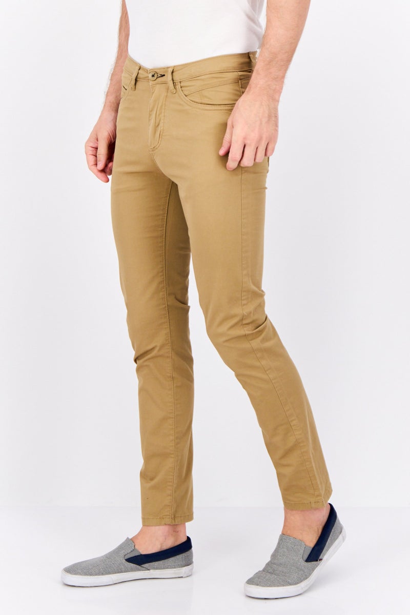 Sorbino Men Regular Fit Solid Chino Pants, Tan - Image 2