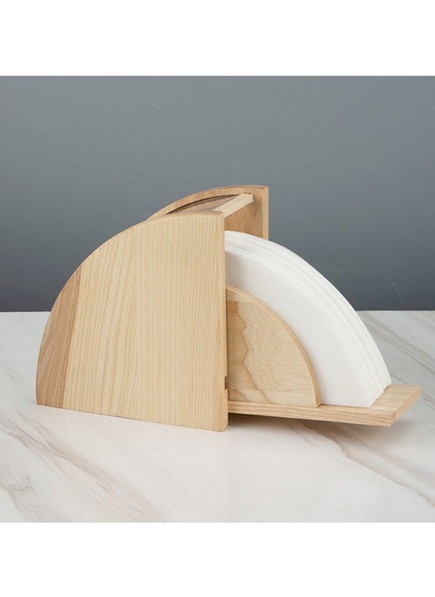 Coffee Filter Paper Holder with Dustproof Cover Coffee Filter Box for Coffee Shop, Home, Storage Capacity of 100 pcs Paper Filters