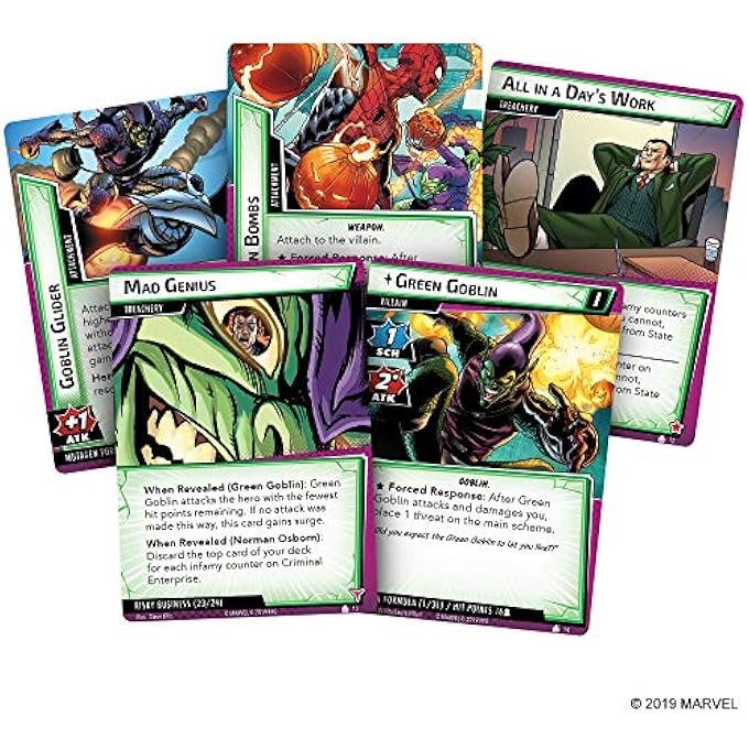 Asmodee MARVEL LCG: Scenario Pack 01 - The Green Goblin - Image 5
