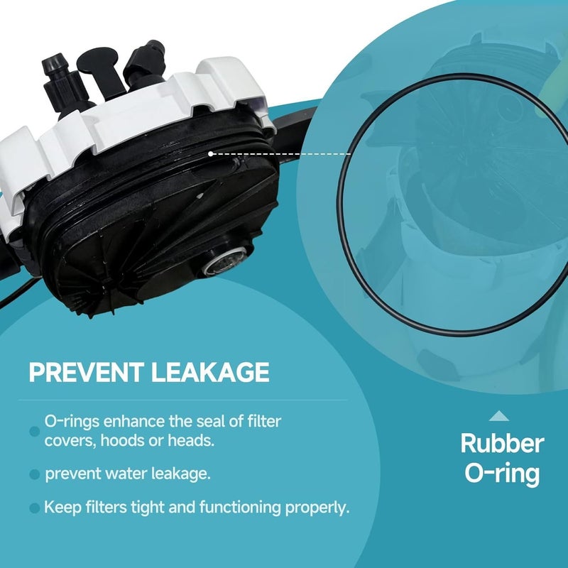VAYINATO Sun-sun HW-304 A/B Canister Filter O-Ring Replacement Seal Ring | Compatible with Aquarium Canister Filter Models | Durable Rubber Gasket for Leak Prevention and Tight Sealing - Image 4