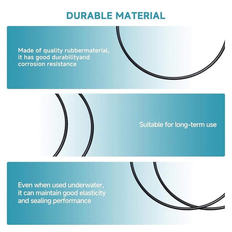 VAYINATO Sun-sun HW-304 A/B Canister Filter O-Ring Replacement Seal Ring | Compatible with Aquarium Canister Filter Models | Durable Rubber Gasket for Leak Prevention and Tight Sealing - Image 2