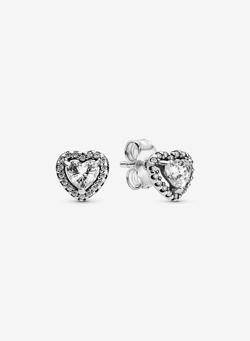 XiuWoo Elevated Heart Stud Earrings - Image 1
