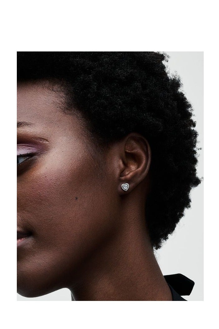 XiuWoo Elevated Heart Stud Earrings - Image 2