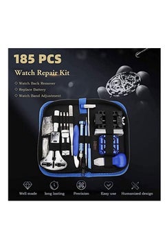 Watch Repair Kit Watchmaker Tool Watch Tool Kit Band Link Back Case Holder Openers Spring Bar Pin Tool Set Watch Battery Replacement Tool Kit 185 Pcs