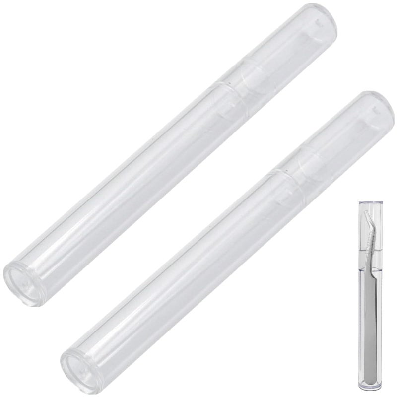 ZIANTENNY 2 Packs Professional Tweezers Storage Case Tweezers Organizer Eyelash Extension Tools Travel Small Box for Clip Manicure Tool - Image 3