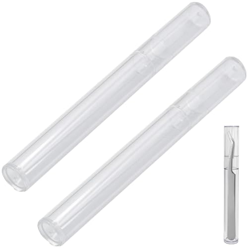 ZIANTENNY 2 Packs Professional Tweezers Storage Case Tweezers Organizer Eyelash Extension Tools Travel Small Box for Clip Manicure Tool - Image 1