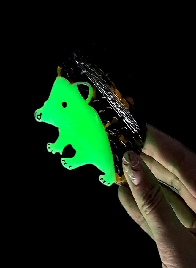 Ynxee Autumn Hedgehog Shape Hair Claw Clip Glow in the Dark Animal Non-Slip Hair Accessories for Thin Medium Hair Women Girls - Image 5