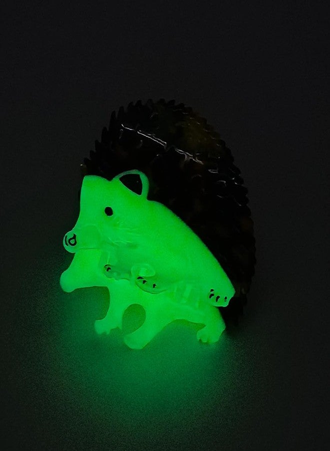 Ynxee Autumn Hedgehog Shape Hair Claw Clip Glow in the Dark Animal Non-Slip Hair Accessories for Thin Medium Hair Women Girls - Image 3