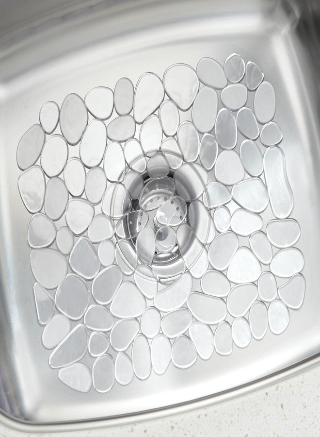 InterDesign iDesign Pebblz Sink Protector - Kitchen Sink Mat for Bottom of Sink - Set of 2 - Clear - Image 3