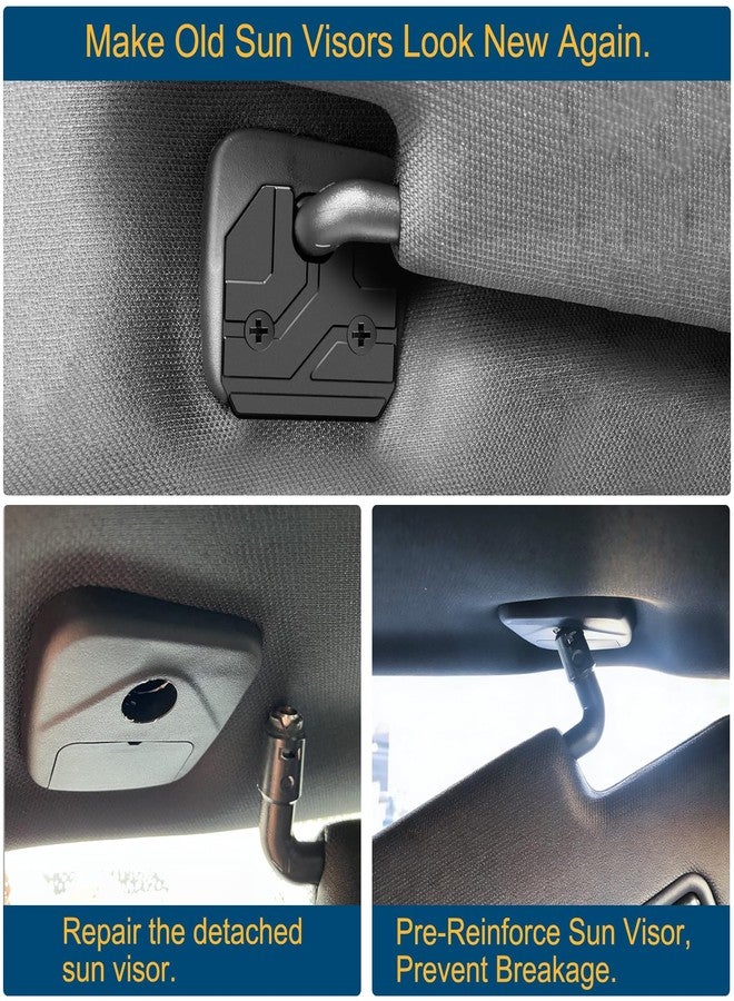 Veharvim Upgrade Sun Visor Repair Kit, Heavy Duty Sun Visor Clips Compatible with Dodge RAM 1500 Trucks 2019-2023, Sun Visor Clip Fix Replacement, Sun Visor Fixing Repair Tool - Image 2