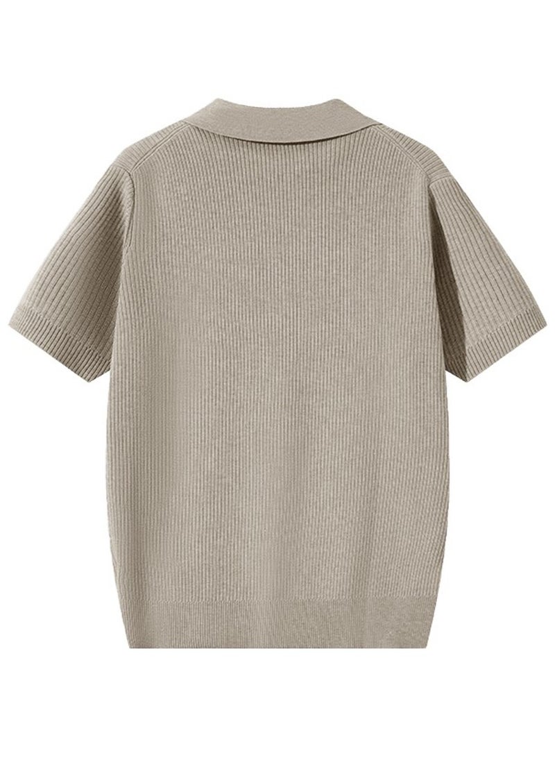 فيلا FILA Men's and women's vertical pit V-lapel Polo shirt - Image 4