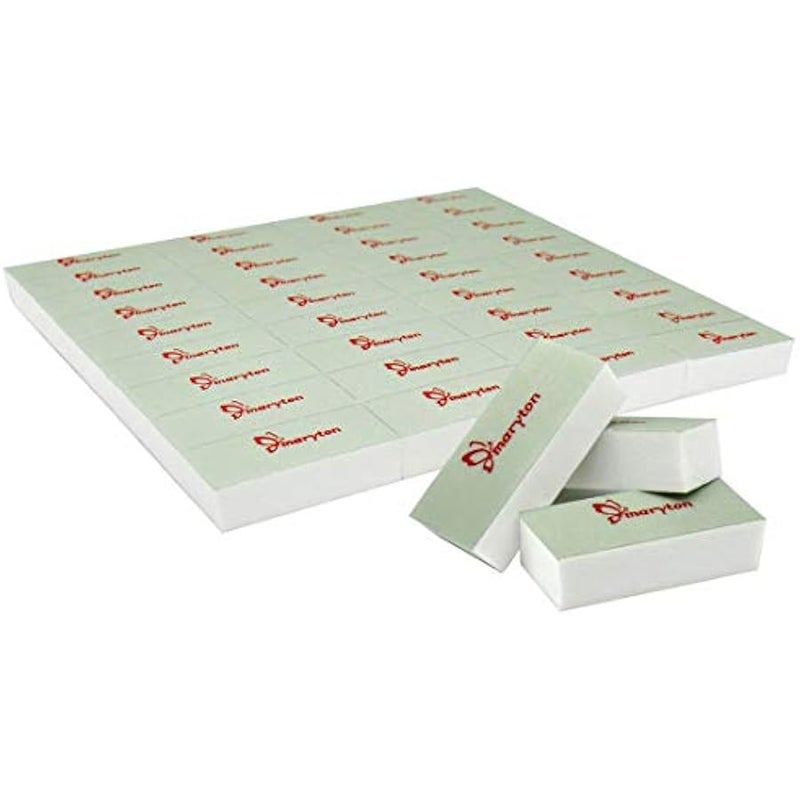 Maryton Mini Nail Buffer Blocks, Disposable Nail Shine Buffers Kit - Green Side for Buffing, White Side for Shinning, 36 Count - Image 1