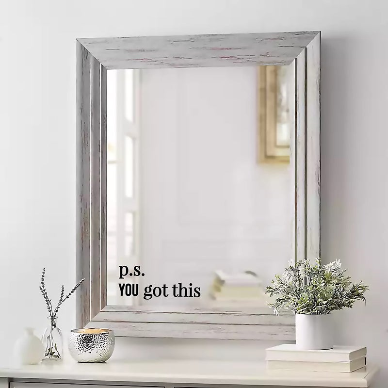 MAZ DISTRIBUTIONS - P.s You Got This Mirror Sticker - Vinyl Mirror Decals - Waterproof Mirror Inspirational Stickers - Indoor and Outdoor use Mirror Quote - Motivational Mirror Wall Stickers- MAZ 433 - Image 4