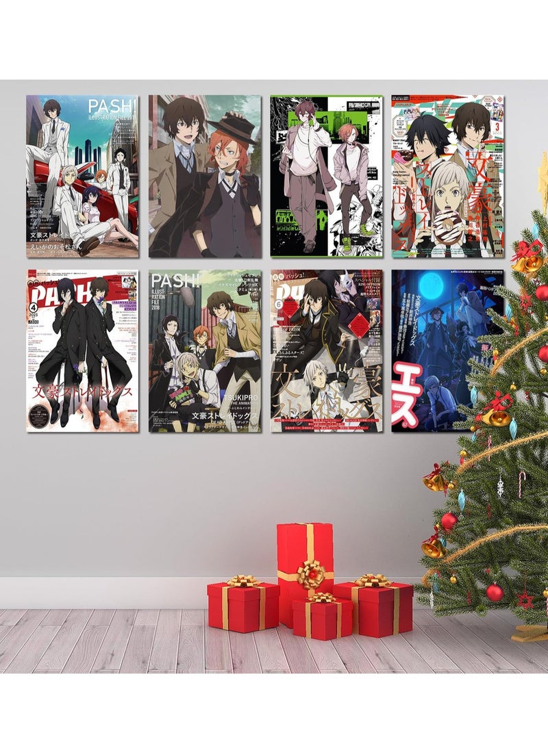 بوسترمان - 8 بوسترات انمي مانجا بونجو ستراي دوجز BSD  حجم A4 - Image 1