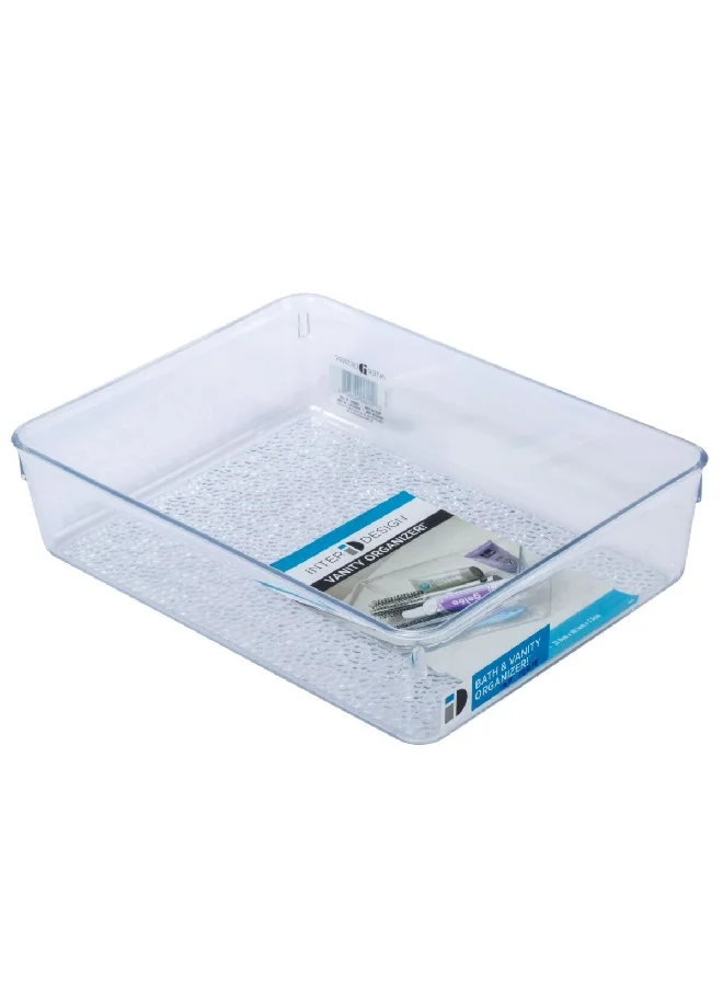 InterDesign Durable Plastic Long Lasting Rain Grand Tray Clear 49350