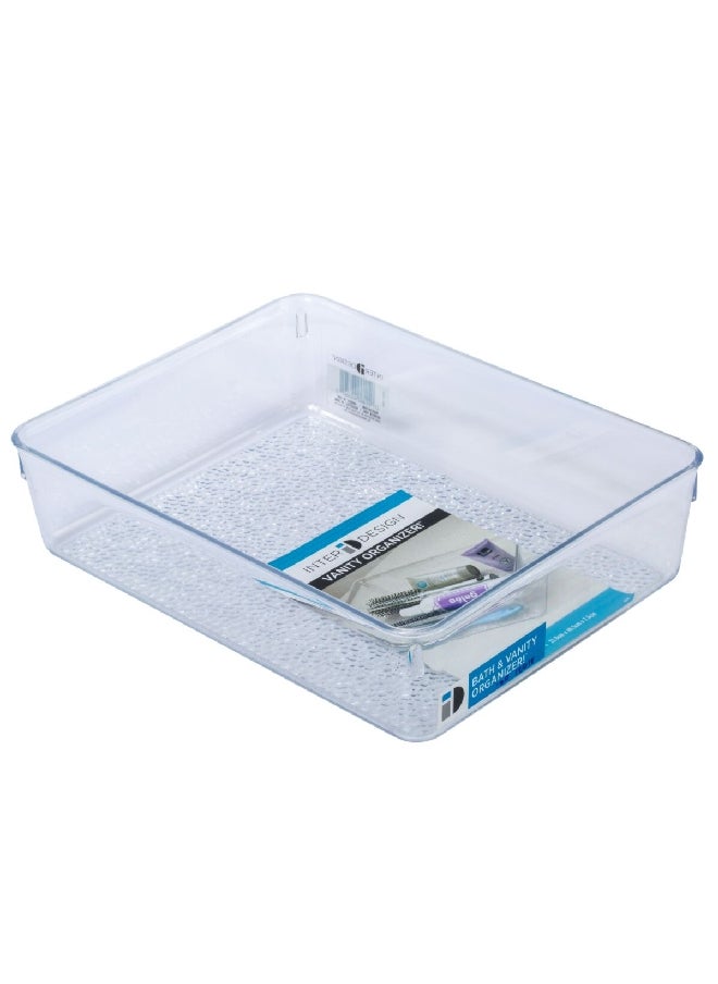 InterDesign - Durable Plastic Long Lasting Rain Grand Tray Clear 49350 - Image 1