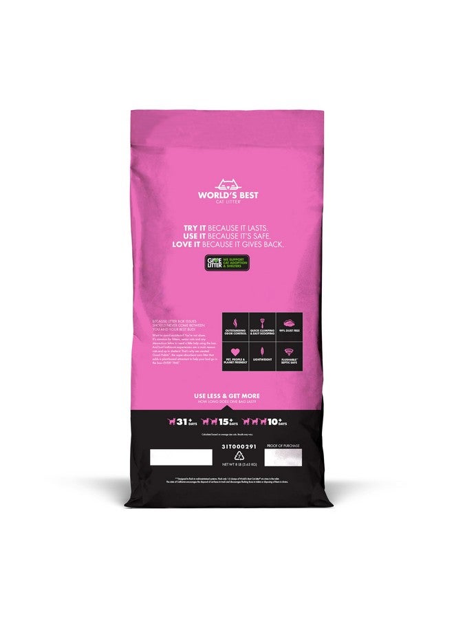 WORLD'S BEST CAT LITTER Good Habits Cat Attract Litter | Natural PlantBased Attractant | Multicat Flushable Corn Litter | Unscented Odor Control | Low Tracking & Lightweight | Made In Usa 8Lb Bag - Image 3