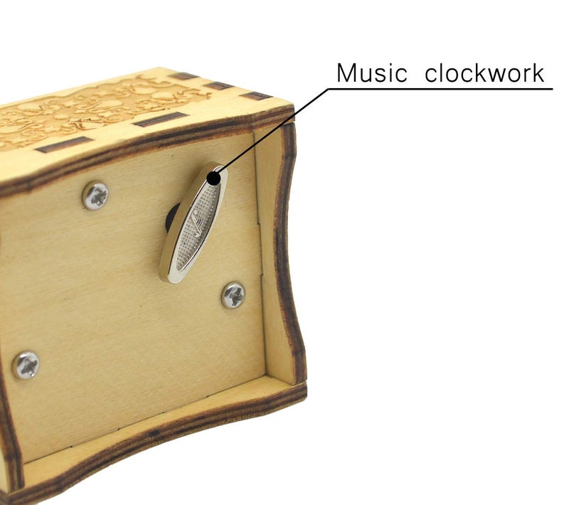 Sooharic Anastasia Music Box, Wind-up Mechanism, Unique Gifts/Collections, Antique Carved Musicial Box Crafts (Wind-up) - Image 4