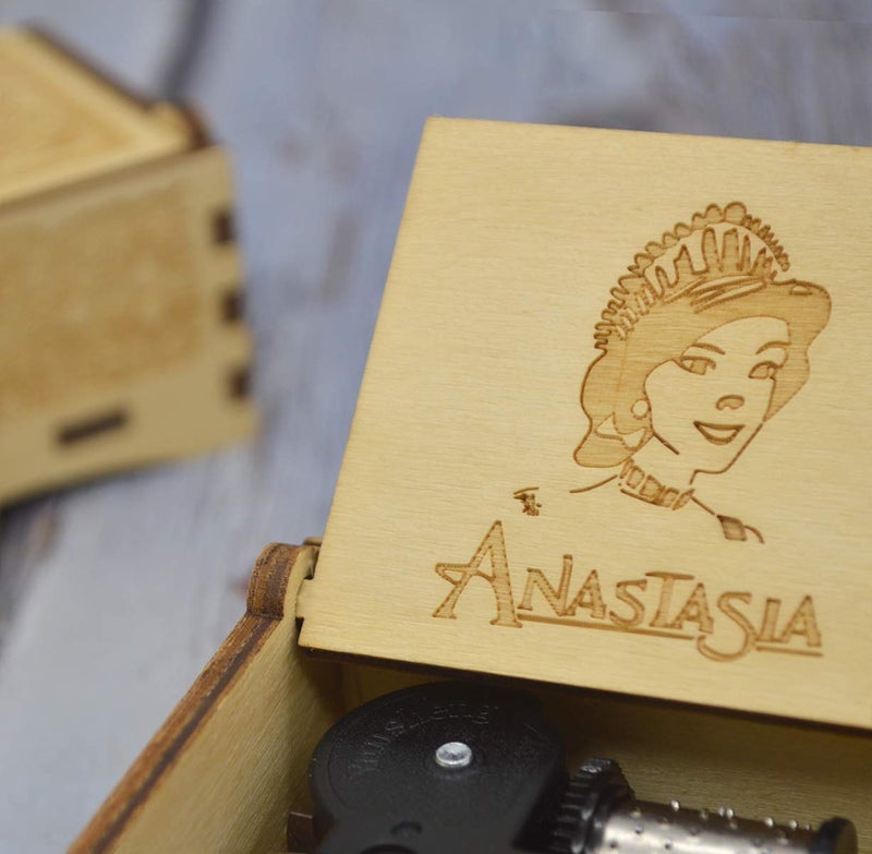 Sooharic Anastasia Music Box, Wind-up Mechanism, Unique Gifts/Collections, Antique Carved Musicial Box Crafts (Wind-up) - Image 3