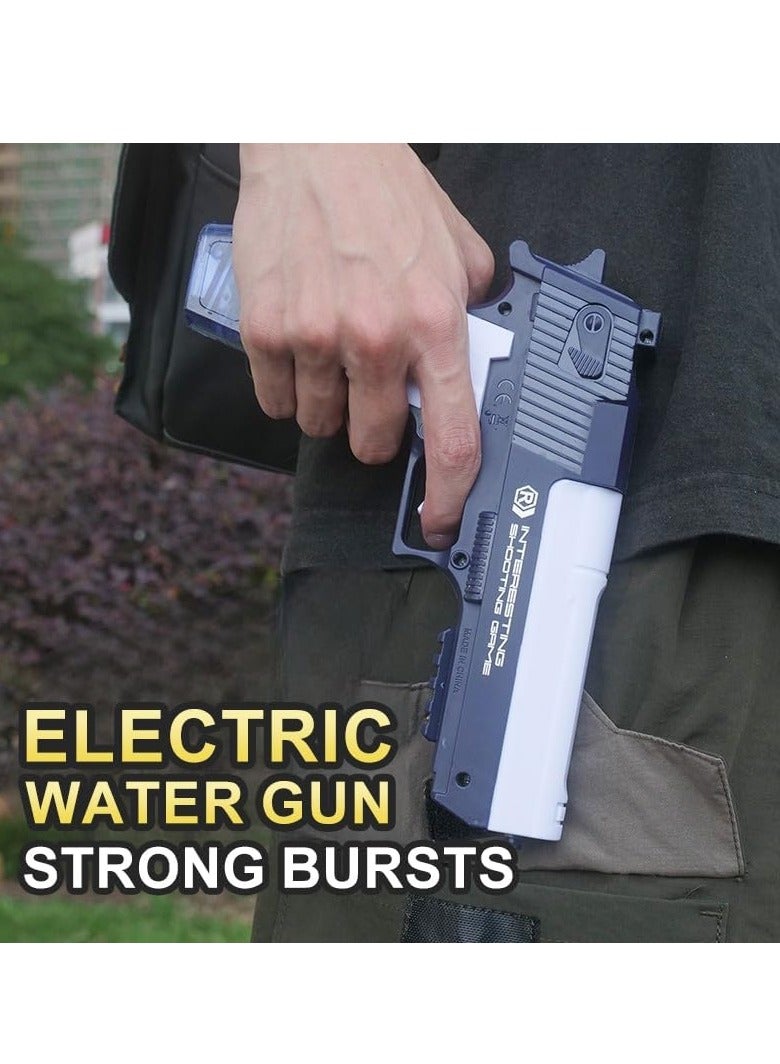 SYOSI Electric Water Gun Toy 3 * 60cc High Capacity Water Guns, Desert Eagle Automatic Induction Continuous Water Gun, Summer Water Toys Electric Squirt Gun for Beach Pool Swimming Outdoor Part(Bule) - Image 4