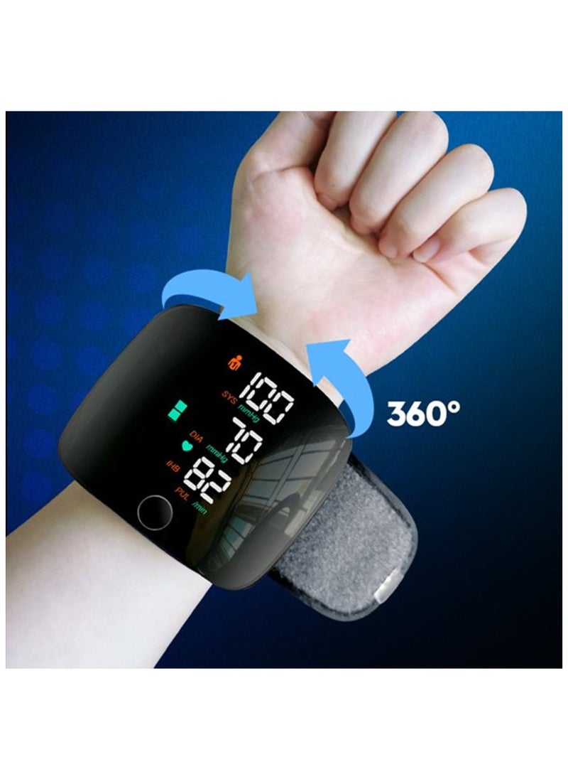 Generic - Rechargeable Electronic Sphygmomanometer, Touch Screen Portable Automatic Accurate Wireless Back Light Wrist Hypertension Monitor(Arabic Version) - Image 1