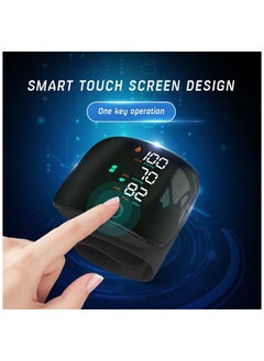 Generic Rechargeable Electronic Sphygmomanometer, Touch Screen Portable Automatic Accurate Wireless Back Light Wrist Hypertension Monitor(Arabic Version)  - Image 4