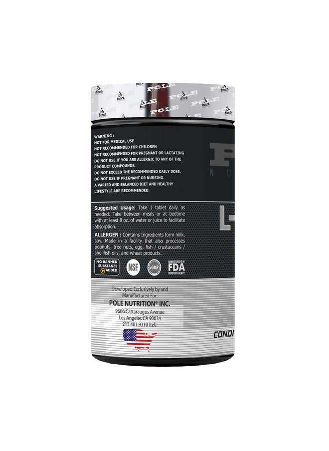 التغذية القطب - L-Arginine - حمض أميني أساسي 1000 مجم | 120 قرصًا - عزز أدائك بدعم أكسيد النيتريك - Image 1
