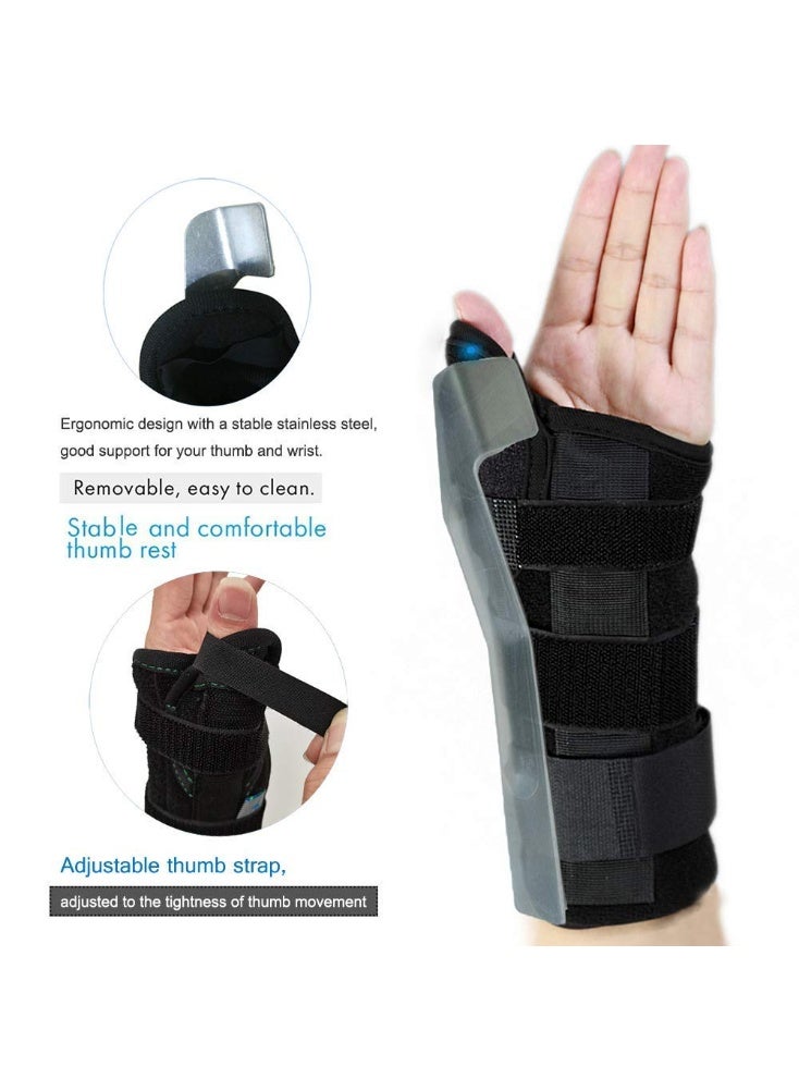 Thumb & Wrist Brace with Medical Protective Splint – Adjustable & Comfortable XL Support – Ideal for Daily Use and Pain Relief - Image 3