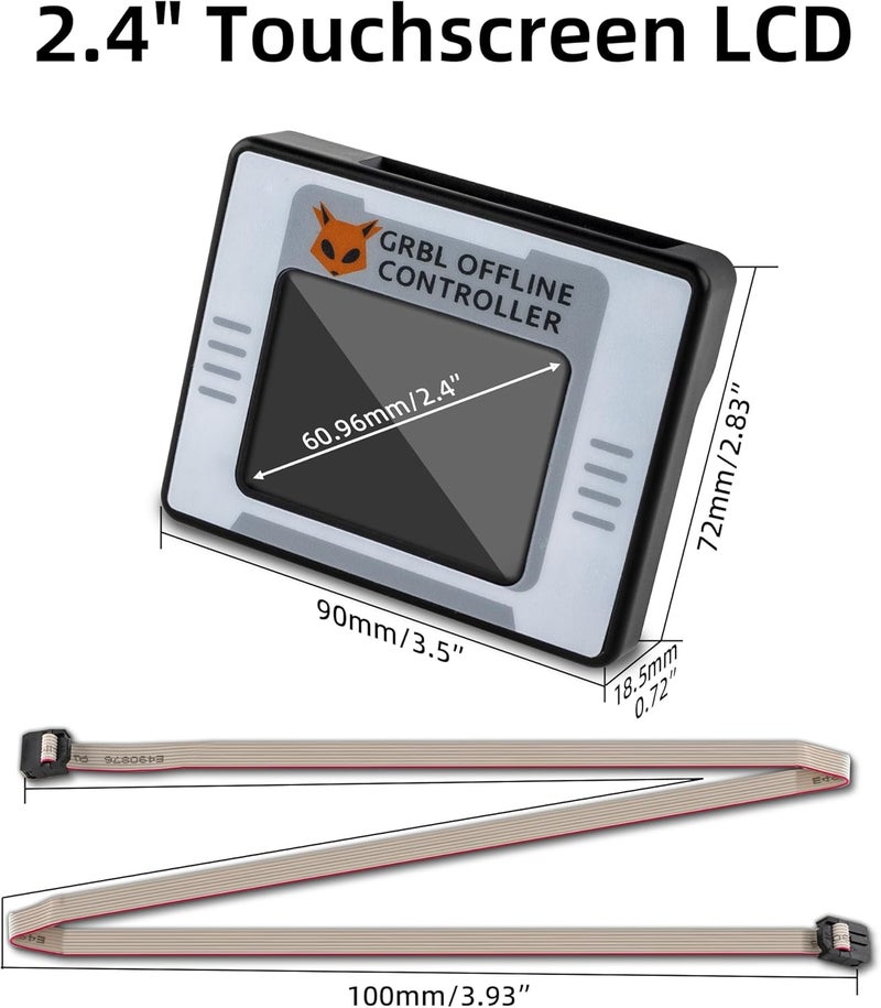 FoxAlien CNC Offline Controller for Masuter Pro and Masuter 3, Offline Control Module with Touchscreen LCD GRBL Control for CNC Router Engraving Machine - Image 3