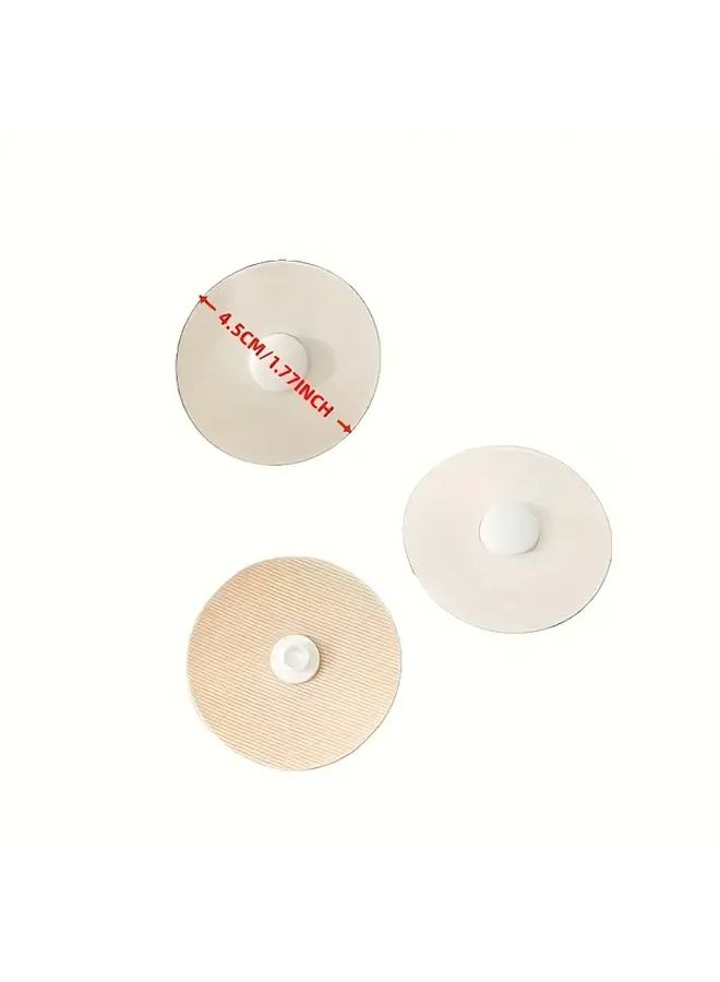 10 Pieces Carpet Anti Skid Stickers Heavy Duty Black Nylon Non Slip Grips Removable Button Type Adhesive Pads for Plush Carpet Tiles Car Floor Mats Grippers Fit for Beds Floors All Season Use No Residue - Image 4
