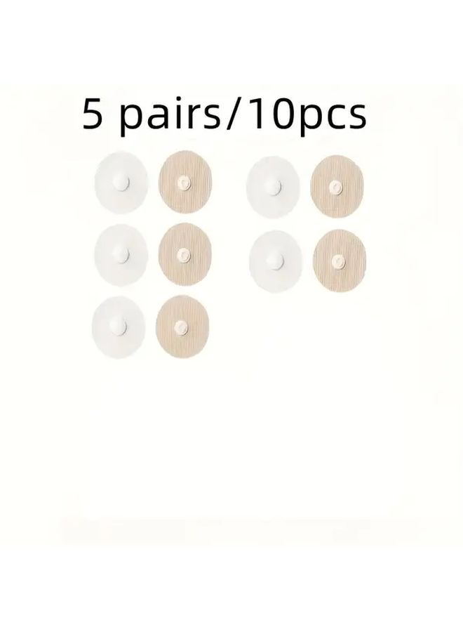 10 Pieces Carpet Anti Skid Stickers Heavy Duty Black Nylon Non Slip Grips Removable Button Type Adhesive Pads for Plush Carpet Tiles Car Floor Mats Grippers Fit for Beds Floors All Season Use No Residue - Image 3