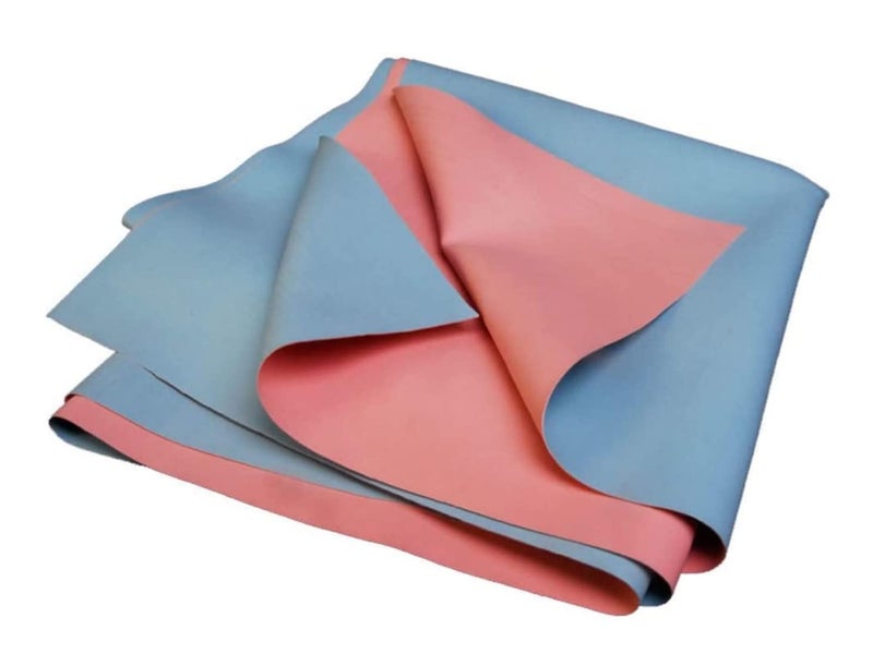 AARAM Waterproof Dry Rubber Bed Sheet Cover 1 Meter | Toddler Sleeping Mattress Protector/Urine Non-Absorbent Reusable Crib Mat Color Blue and Pink | 36 x 39 Inches | 100 x 90 cm - Image 3