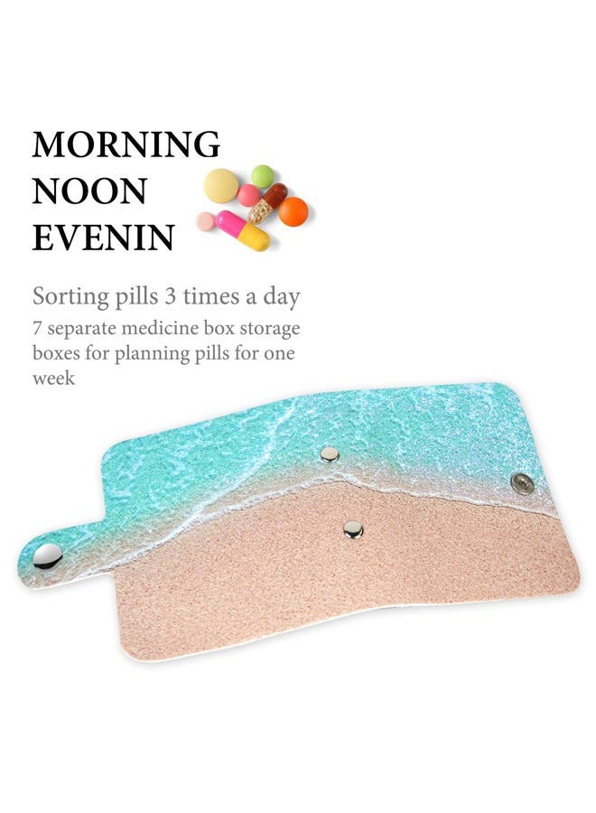 Hennaja Pill Organizer,Pill Pouches Clear Plastic Bags Self Sealing Travel Medicine Organizer Storage (1-Sandbeach, 1 Pack) - Image 5