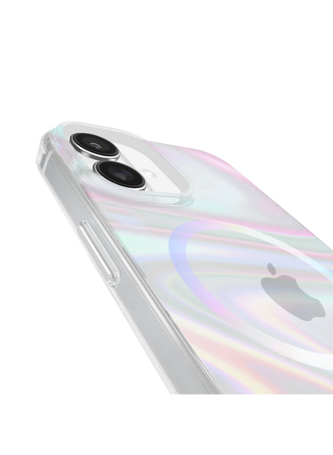 كايس مايت حافظة فقاعات الصابون مع ماغسيف لهاتف آبل آيفون 16 بلس 6.7" 2024 | حماية من السقوط حتى 12 قدم مع طلاء مضاد للخدش ومضاد للاصفرار، حواف مرتفعة، حافظة عصرية، شحن لاسلكي - - Image 5