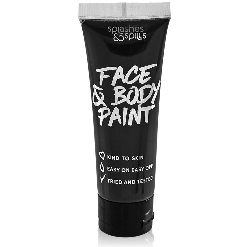 Splashes & Spills Face and Body Paint Cream, 30ml - Pretend Costume and Dress Up Makeup by Splashes & Spills (Black) - Image 1