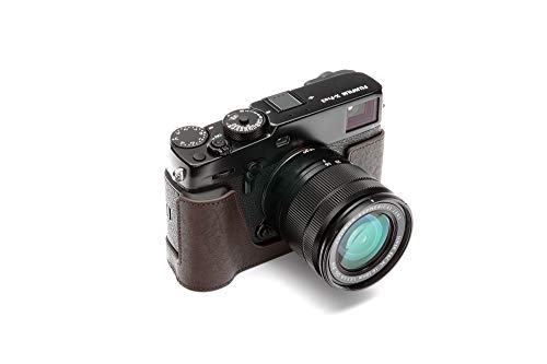 BolinUS X-Pro3 Camera Case, BolinUS Handmade Genuine Real Leather Half Camera Case Bag Cover for Fujifilm Fuji X-Pro3 XPro3 X-Pro2 XPro2 Camera Bottom Opening Version + Hand Strap (Coffee) - Image 3