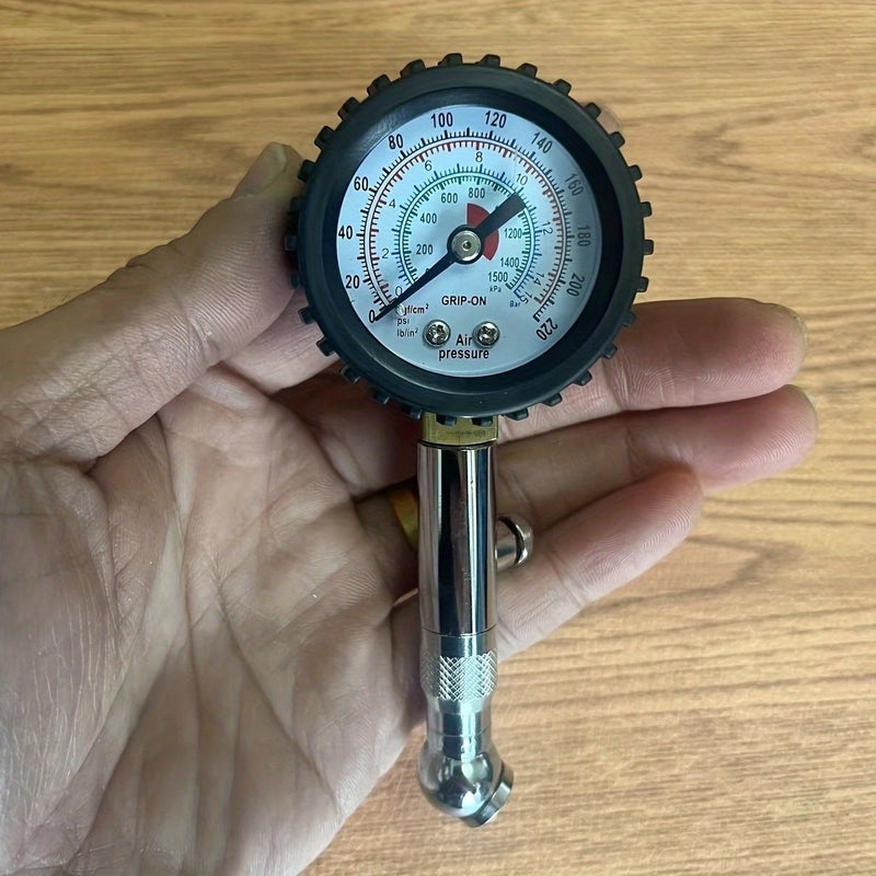 1 Stainless Steel Tire Pressure Gauge 0-230 Psi Professional Digital Air Pressure Meter High Precision Measurement For Bicycle Motorcycle Car Truck And Heavy Vehicle Black Long Term Accurate Durable Rust Free - Image 1