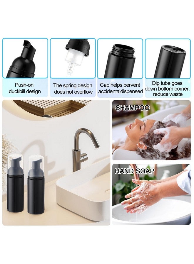 Zhehao 80 Pcs Lash Shampoo Bottle Brushes Set 20 Eyelash Shampoo Dispensers 20 Reusable Eyelash Aftercare Bag 20 Empty Lash Brushes Pipes 20 Lash Shampoo Brushes Girls Valentines Gift(Black) - Image 4
