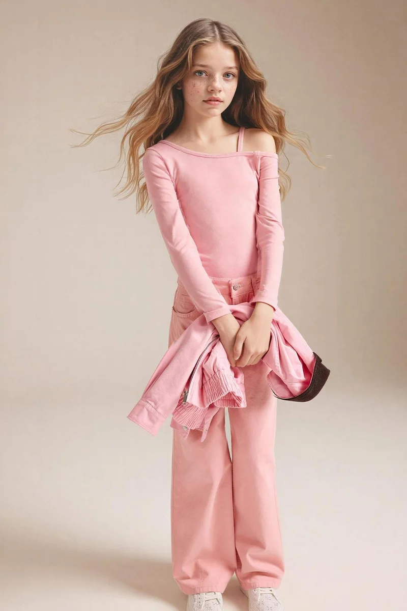 DeFacto Girl Wide Leg Gabardine Trousers