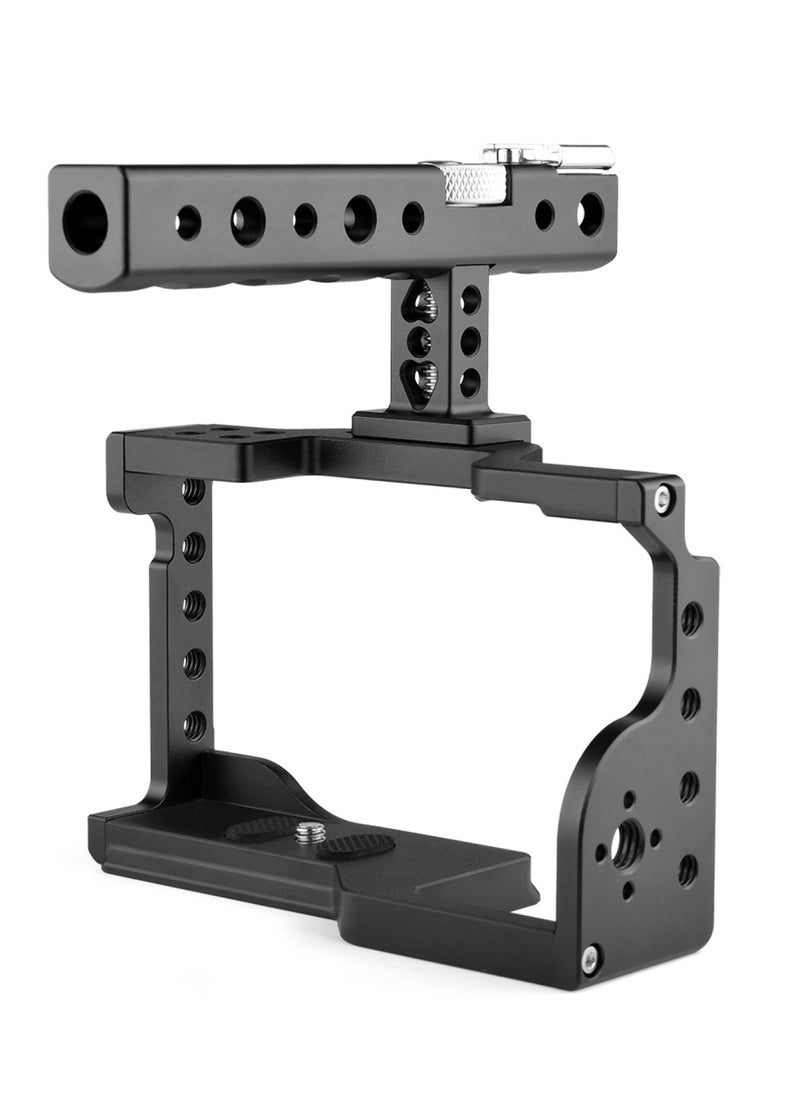 PULUZ - PULUZ Video Camera Cage Stabilizer with Handle for Sony A6600 / ILCE-6600 - Image 1