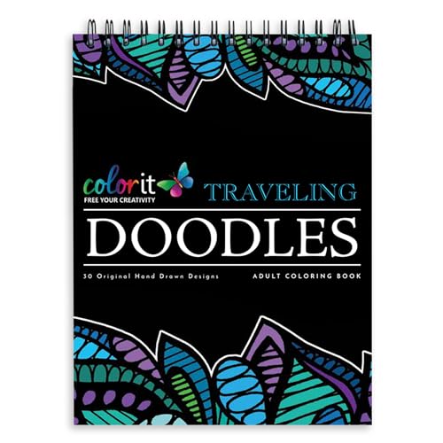 ColorIt Traveling Doodles Illustrated By Virginia Falkinburg - Image 1