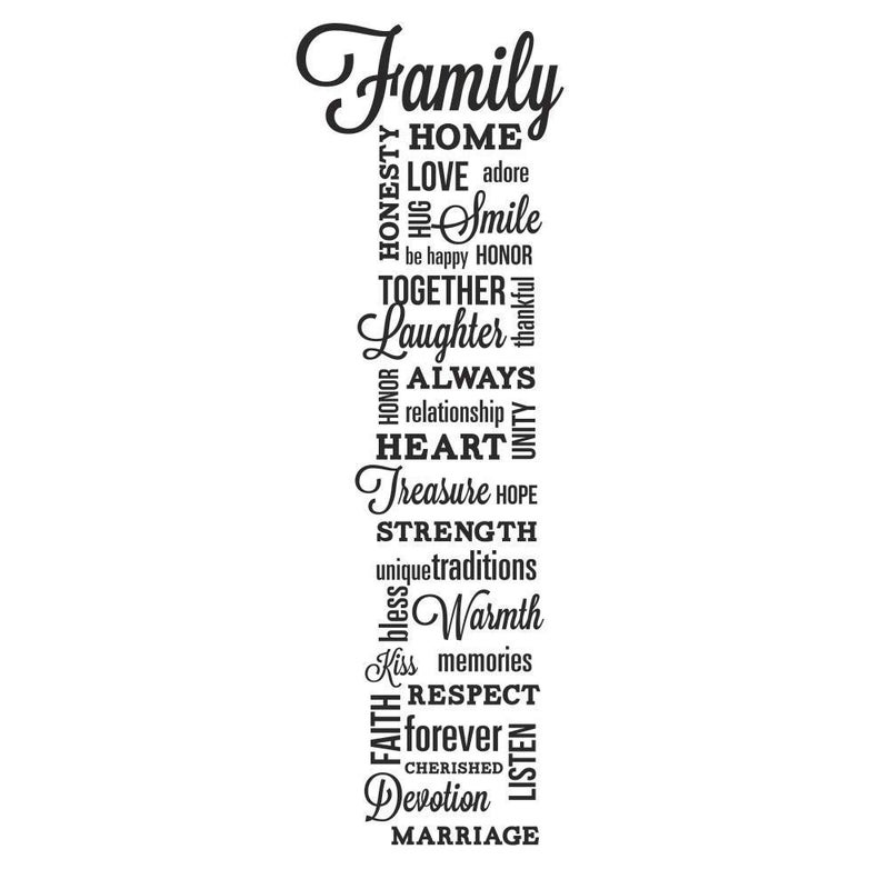 RoomMates RMK2741SCS Family Quote Peel And Stick Wall Decals,Multicolor - Image 4